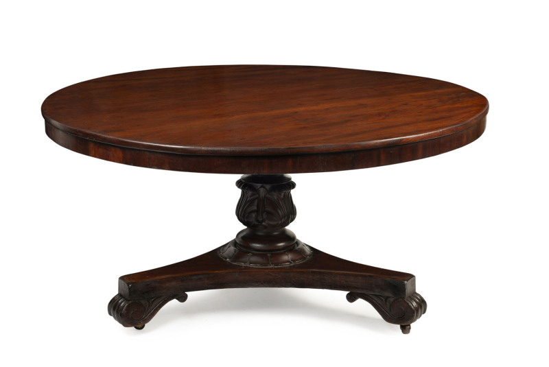 An impressive early Australian cedar supper table, possibly William Hamilton, Tasmania, circa 1835