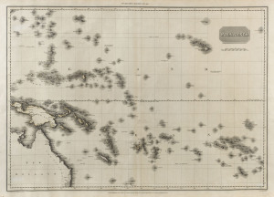 POLYNESIA (including the north east quadrant of Australia). Drawn under the direction of Mr. Pinkerton by I. Hebert, Neele sculpt.Published Janr. 1st 1813 by Cadell & Davies, Strand, and Longman, Hurst, Rees, Orme & Brown, Paternoster Row.