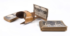 ROSE'S STEREOSCOPIC VIEWS Group of 34 views of New Zealand including Maoris, glaciers, forests etc. with viewer