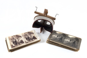 STEREOVIEWS: Group of 23 assorted cards including Australian scenes, China and Japan, together with viewer