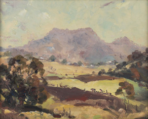 HERBERT CARSTENS (1904-1978) Gowrie Junction Landscape oil on board signed lower left "Carstens"