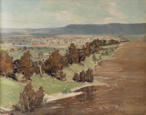 WILLIAM DUNN KNOX (1880-1945) The Hawkesbury River oil on board signed lower left "W.D. Knox"