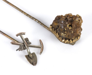 Two goldfields stickpins, 19th century