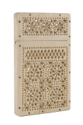 A whalebone card case, mid 19th century