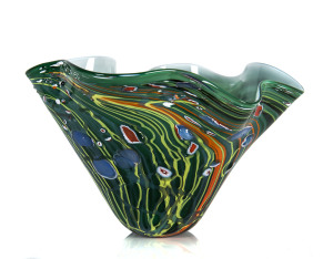 DON WREFORD Australian art glass bowl, Daylesford, Victoria, late 20th century