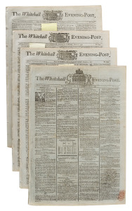 THE MUTINY ON THE BOUNTY - The WHITEHALL EVENING POST - September 19 - 22, 1789 to July 17 - 20, 1790.