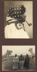 Aboriginal and Afghan Camel Train group of twelve 19th century, silver gelatin and albumen prints