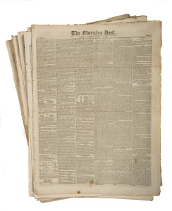 NEWS FROM AUSTRALASIA in THE MORNING POST, London - 1832 - 1838