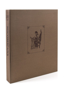 LINDSAY, Norman MICOMICANA [Melbourne University Press,1979]. Folio.Original full calf. Gilt. Spine gilt with raised bands and morocco title-labels. Top edge gilt. Profusely illustrated throughout. Edition limited to 527 numbered copies signed by the arti