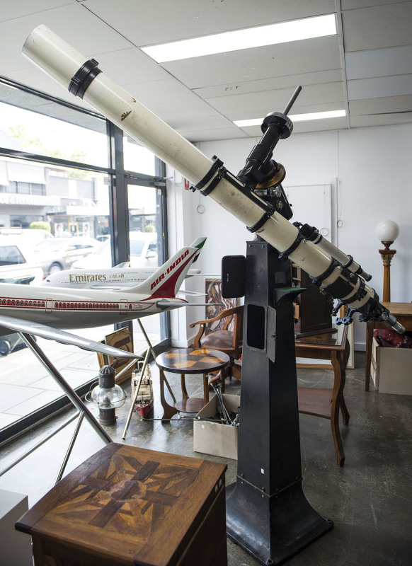 A large astronomical telescope on stand, 20th century