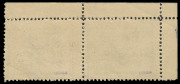 COMMONWEALTH OF AUSTRALIA: Aerophilately & Flight Covers: April 1922 (AAMC.64a) "Herald" Air Mail vignettes; a horizontal pail with selvedge at left & top, mint with full gum. Multiples are scarce. (2). Cat.$400+ - 2