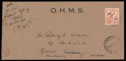 NEW GUINEA - Aerophilately & Flight Covers: 4 June 1937 (AAMC.P113) Kokopo - Brisbane Emergency flight cover carried by pilots Gatenby & Marshall in a Gannett. The flight was necessitated by volcanic eruptions at Rabaul. The Gannett VH-UYE was the first A