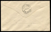 NEW GUINEA - Aerophilately & Flight Covers: 21 Jan.1933 (AAMC.P53) Kainantu (Upper Ramu Goldfields) - Lae - Salamaua cover, flown & signed by John Jukes for Guinea Airways. As postal facilities were not available at Kainantu, all mail was cancelled upon a - 2