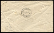 NEW GUINEA - Aerophilately & Flight Covers: 10 April 1933 (AAMC.P59) Wahgi River (Goroka) - Lae - Salamaua flown cover, signed and endorsed by the pilot, Ian Grabowsky for Guinea Airways. Grabowsky carried the first airmails to and from Goroka at the time - 2