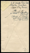 PAPUA - Aerophilately & Flight Covers:31 Aug.1935 (AAMC.P88) Daru - Oroville Police Camp (D'Albertis Junction) cover, flown and signed by Stuart Campbell in a Short Scion Seaplane; with receipt endorsement on reverse signed by Cecil Cowley. [81 flown]. Ca - 2