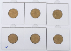 Coins - World: Switzerland - coins: 20 Franc gold Helvetia, 1947, EF/Unc. (6).