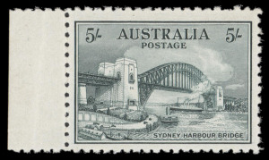 COMMONWEALTH OF AUSTRALIA: Other Pre-Decimals: 1932 5/- Sydney Harbour Bridge, marginal single fresh MUH.