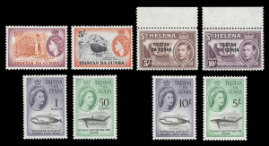 Tristan da Cunha: 1952 - 1974 apparently complete collection on stock book pages; does not include Postage dues or booklets. Cat. approx. £500. (182+2 M/Sheets). MUH/MLH.