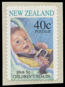 NEW ZEALAND: 1996 40c "Teddy Bear" error, self adhesive version plus corrected design for comparison. (2). MUH. - 2