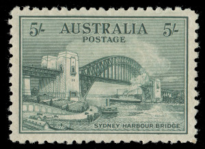 COMMONWEALTH OF AUSTRALIA: Other Pre-Decimals: 1932 5/- Sydney Harbour Bridge, attractive single fresh MUH.