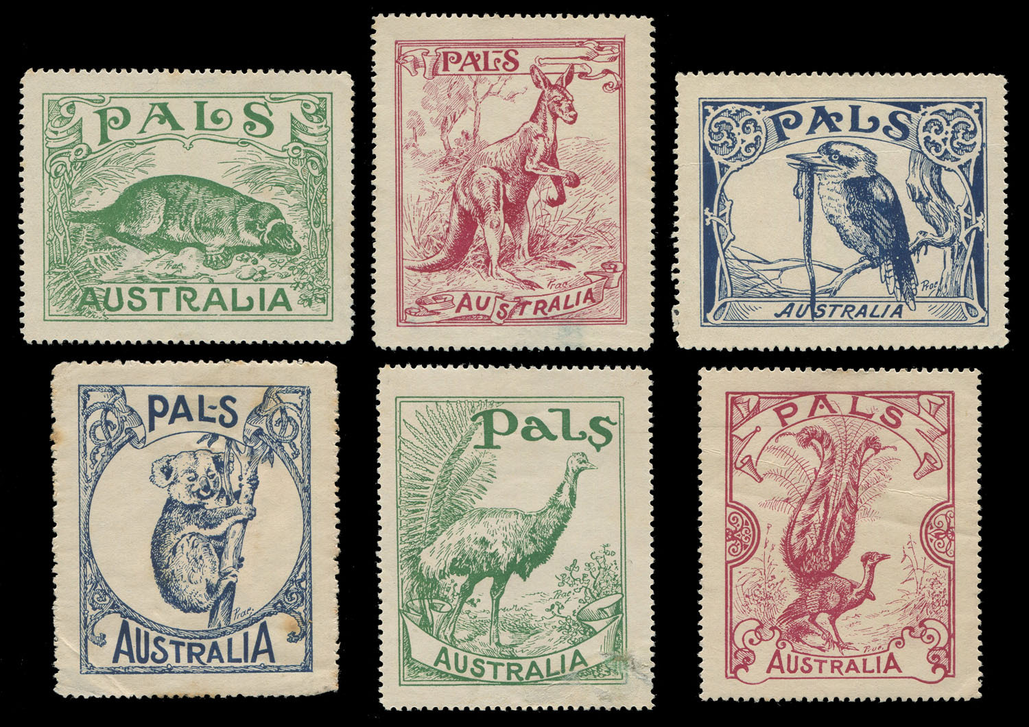 COMMONWEALTH OF AUSTRALIA: Cinderellas: circa 1920 complete set of (6 ...