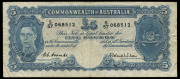 Banknotes - Australia: Pre-Decimal Banknotes: King George VI set comprising of 10/- Armitage/McFarlane (R13), £1 Coombs/Wilson (R32), £5 Coombs/Wilson (R48L) & £10 Armitage/McFarlane (R59). VG/F. - 3