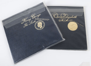 Australia - Miscellaneous: King George VI 1937/38 First Year Type collection in "Sherwood" presentation folder. Comprises 1937 Crown and 1938 ½d - 2/-. Also, Queen Elizabeth ½d - 2/- Type set in similar album.