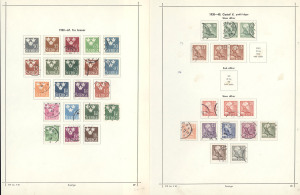 SWEDEN: 1939 - 1989 collection in 2 printed Facit albums; a good range of FU singles, sets, blocks, panes and pairs, but still much to add. (100s).