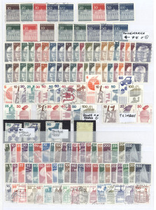 GERMANY: WEST GERMANY: 1954-96 definitive issues from Heuss (no 50pfg) to Tourist Site series, collection on album pages incl. blocks. Some useful material will appeal to the specialist. (qty.)