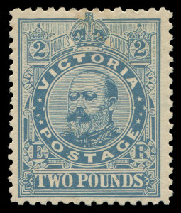 VICTORIA: 1907 (SG.445) £2 Dull Blue, Edward VII, perf.11. Fresh Mint. Cat.£1300.