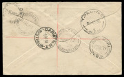 COMMONWEALTH OF AUSTRALIA: Aerophilately & Flight Covers: 3 Dec.1931 (AAMC.228) (Darwin) - Birdum - Daly Waters, registered cover flown by QANTAS to connect these centres during the rainy season when the overland route was under water. [Only 20 flown]. Ca - 2