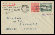 COMMONWEALTH OF AUSTRALIA: Aerophilately & Flight Covers: 19 Feb.1930 (AAMC.152a) Camooweal - Alexandria flown cover carried by A.A.S. to link with the newly established Qantas service from Brisbane and signed by the pilot, Frank Neale. Cat.$400+.