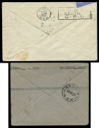 COMMONWEALTH OF AUSTRALIA: Aerophilately & Flight Covers: KINGSFORD SMITH'S THIRD CROSSING OF THE TASMAN: 13 Jan.1934 (AAMC.350) Australia to New Zealand cover, flown by Kingsford Smith in the famous "Southern Cross"; and signed by his crew members, John - 3