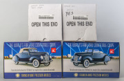 FRANKLIN MINT: Two 1/24 scale Ford Convertible Coupes from 1939 World's Fair, model number B11YF77; both mint and boxed.