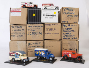 MATCHBOX: A collection of Matchbox "Models of Yesteryear"/Collectibles including 1920 Mack AC 'Ronald McDonald House' (YCH06M), Holden Utility "Ronald McDonald House' (YCH 11-M), 1931 Morris Van 'Ronald McDonald Adelaide' (YCH09-M); all mint and most boxe