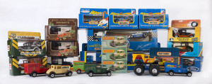 MATCHBOX: A group of miscellaneous Matchbox items including MB-38 Vans, Model 'A' Ford cars, Mitre 10 Limited edition models; some mint and boxed.