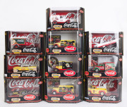 MATCHBOX: Nineteen Matchbox Collectibles Coca-Cola cars including Chevrolet Bel-Air, Ford Pick-Ip, GMC Van; all mint in opened packaging.