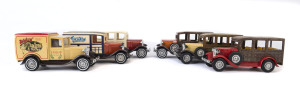 MATCHBOX: Six Matchbox "Models of Yesteryear" pre-production Ford Model 'A' models all with differences to normal production models including body and chassis colour, roof colour, interior colours, bases differ with text and rivets; all mint, with no boxe