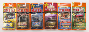 MATCHBOX: Six Matchbox Star Car Collection cars, including cars featured in series/films such as "Knight Rider', "Top Gun", 'Magnum P.I"; all mint and in original opened packaging.