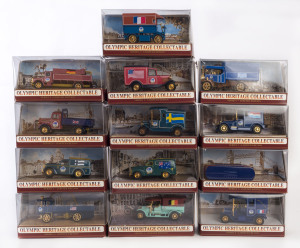 MATCHBOX: Thirteen Limited Edition 'Olympic Heritage Collectable' series models; all mint and boxed.