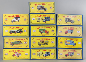 MATCHBOX: Thirteen Matchbox Code 2 "Models of Yesteryear" including Y12, Y13, Y16, Y20, Y22, Y30, Y33, ATM09, YCH04, YPP02; all mint and boxed.