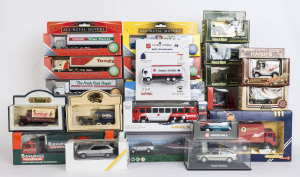 MISCELLANEOUS: An assortment of various models including All Metal Mover Trucks, Lledo vans, Grace Bros editions; all mint in opened original packaging (24 items).