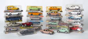 NOREV: group of model cars including Ford Escort (892); and, Alfa 6 (888); and, Peugeot 505 (889). Most mint in original cardboard packaging. (25 items approx.)