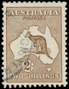 2/- Brown, WATERMARK INVERTED. Very fine used, with part blue "REGISTERED" cds. Cat: $1500.