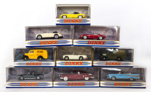 DINKY: A collection of Dinky models including DY-1 Jaguar E Type, DY-11 Tucker Torpedo, DY-28 Triumph Stag; all mint and boxed (25 items approx.)