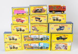 MATCHBOX: A group of fifteen Matchbox 'Models of Yesteryear', one unboxed, rest mint and boxed.