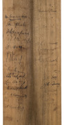 JACK HOBBS IN AUSTRALIA 1936/37 An ALAN KIPPAX "Super Driver" full-sized cricket bat, signed in the ownership position (upper right rear shoulder) by the great England batsman, J.B. Hobbs. Headed "M.C.C. Australian Tour 1936/7" Hobbs used the bat to colle - 3