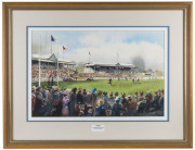 CROMPTON, Paul FITZROY: Brunswick Street Oval, circa 1907, watercolour, signed, titled and dated 1996 at lower right, 34 x 51cm framed and glazed - 2