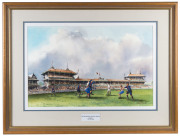 CROMPTON, Paul, THE MELBOURNE CRICKET GROUND: circa 1907, "The M.C.G.", watercolour, signed at lower right, 34 x 52.5cm framed and glazed - 2