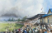 CROMPTON, Paul CARLTON: Princes Park, circa 1932, watercolour, signed at lower right, 34.5 x 53cm framed and glazed